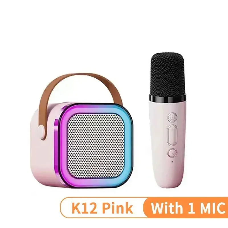 Karaoke przenośne – Głośnik Bluetooth z Mikrofonami + LED