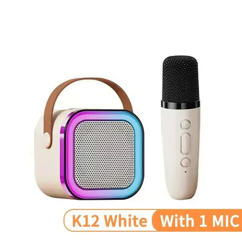 Karaoke przenośne – Głośnik Bluetooth z Mikrofonami + LED