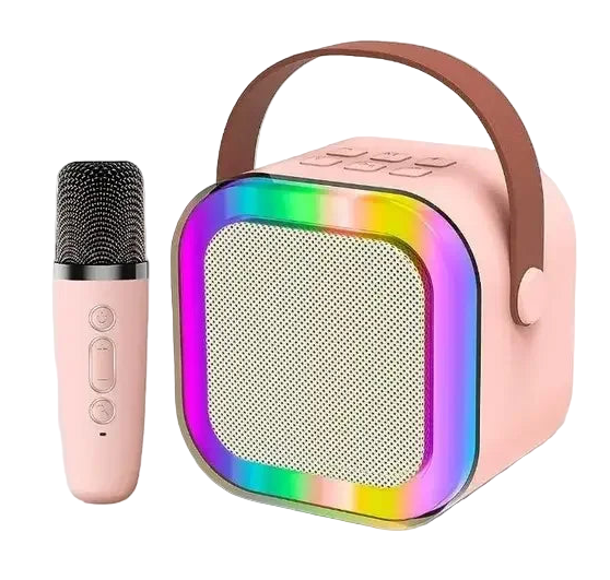 Karaoke przenośne – Głośnik Bluetooth z Mikrofonami + LED