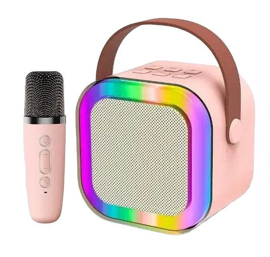 Karaoke przenośne – Głośnik Bluetooth z Mikrofonami + LED