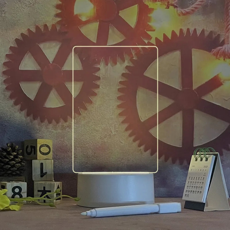 Lampka z Tablicą do Notatek