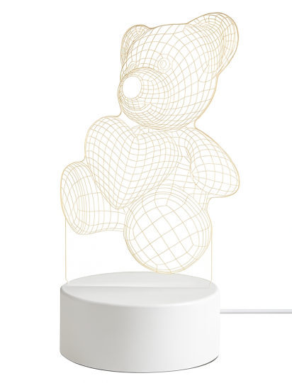 3D Miś LED – Magiczna Lampka Nocna